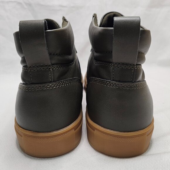 Abound Mr Jared Designer High Top Sneaker Shoe Trainer Olive Black Men's Size 10 - Picture 5 of 12